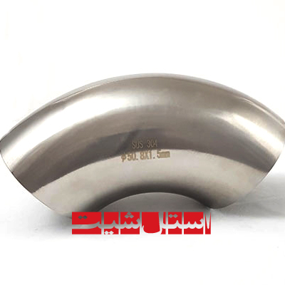زانو 90 درجه 38 جوشی استیل 304