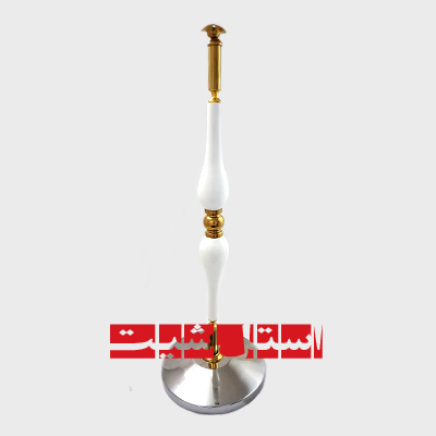 پایه اشکی طلایی با چوب سفید