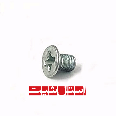 پیچ گالوانیزه 12×8 آب کروم(برای مهره گنبدی)